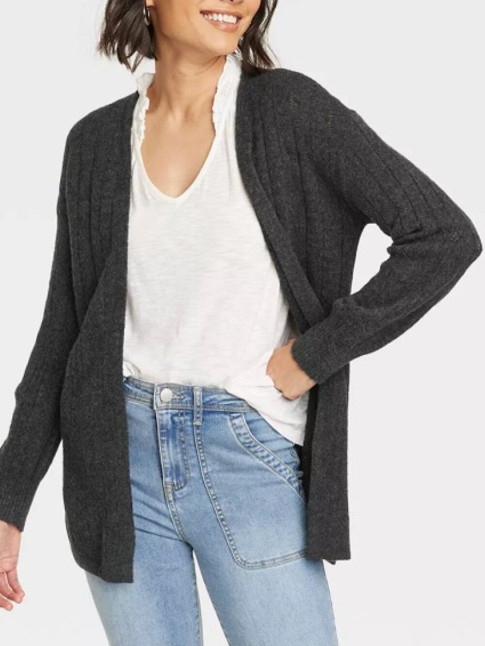 Nwt Knox Rose Pointelle Cardigan